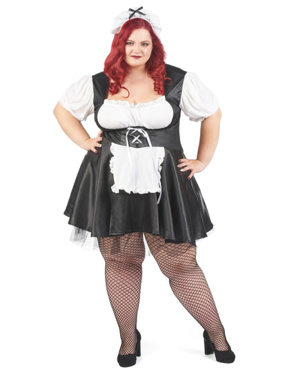 Kostým služebné pro plnoštíhlé ženy