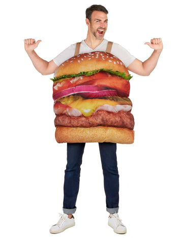 Kostým pro dospělé realistický hamburger