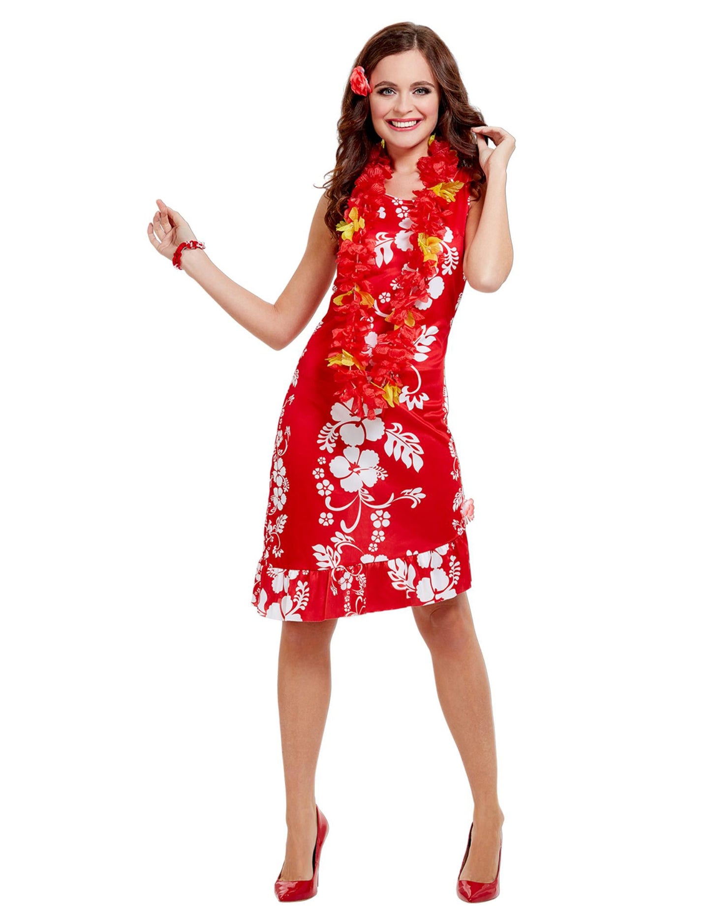 Vue d'ensemble du déguisement hawaïenne pour femme