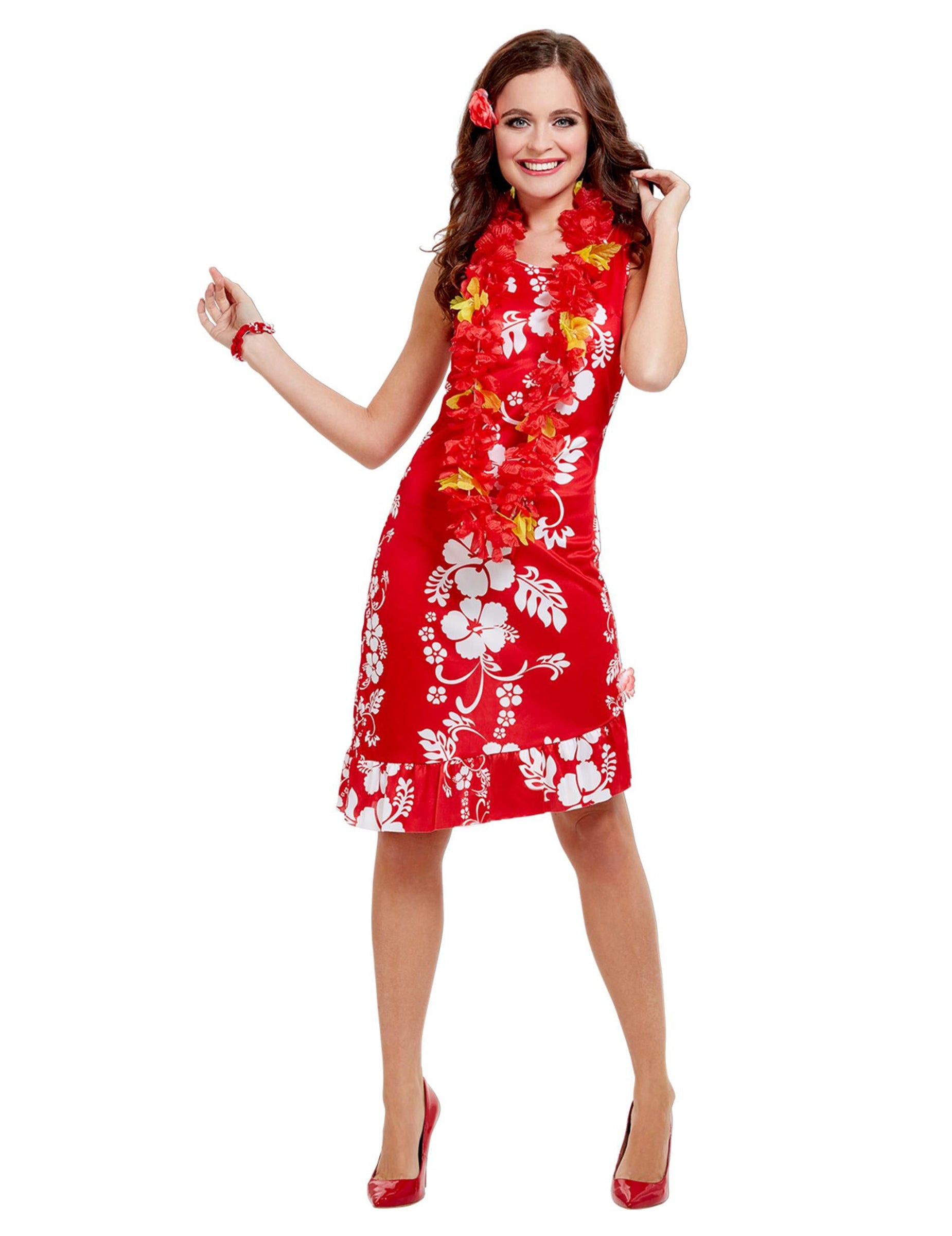 Vue d'ensemble du déguisement hawaïenne pour femme