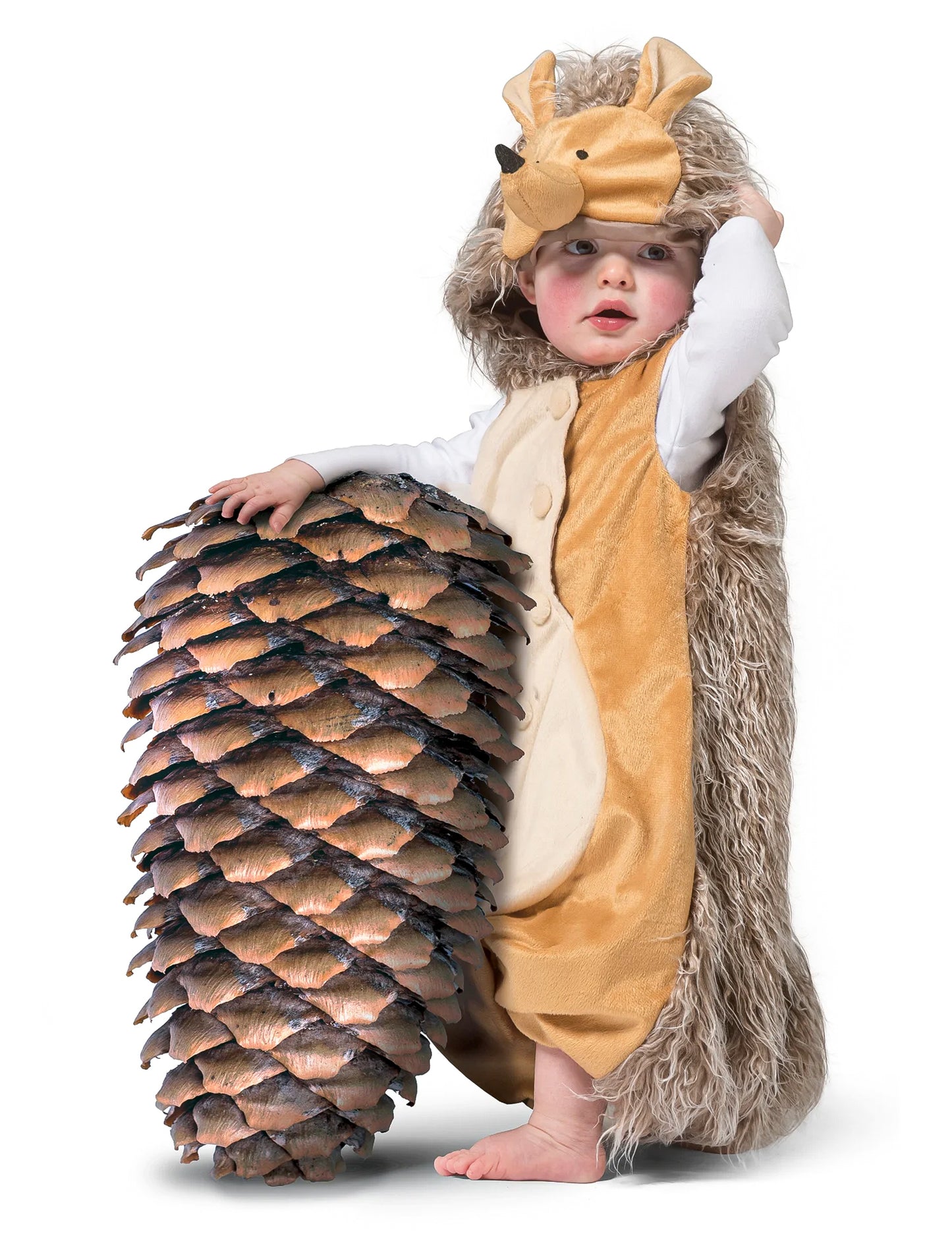 Süßes Igel-Kostüm für Kleinkinder Baby-Verkleidung braun