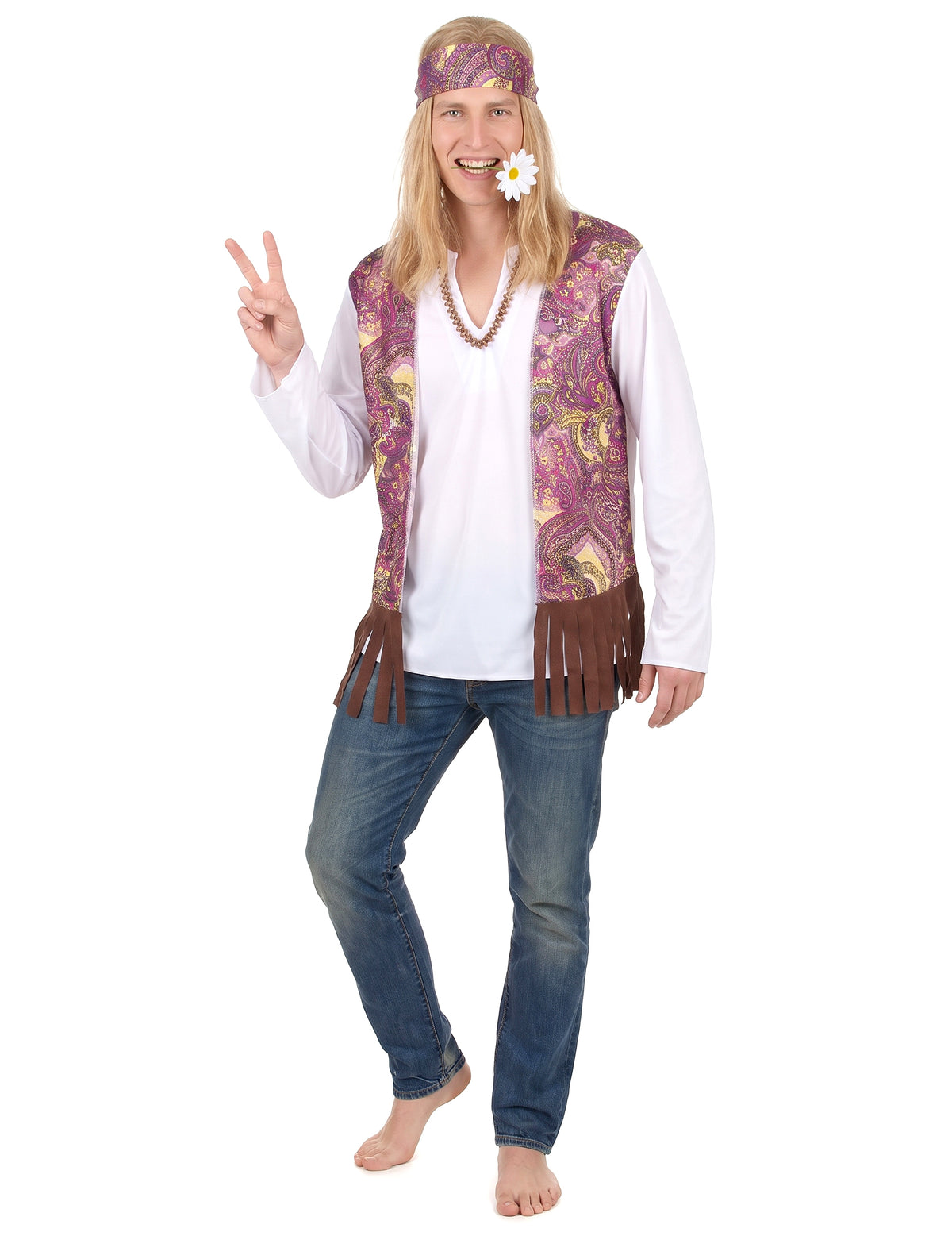 Pánský hippie kostým s třásněmi