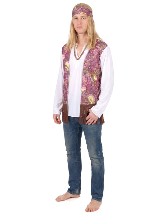 Pánský hippie kostým s třásněmi