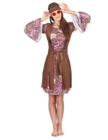 Dámský hippie kostým s paisley vzorem