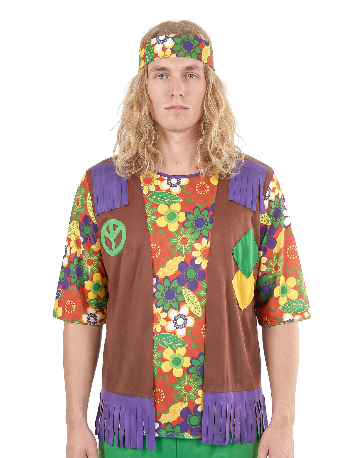 Pánský kostým hippie květinové síly