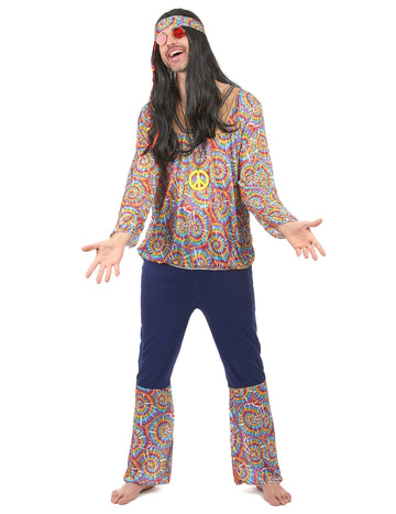 Pánský psychedelický hippie kostým