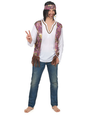 Pánský hippie kostým s třásněmi