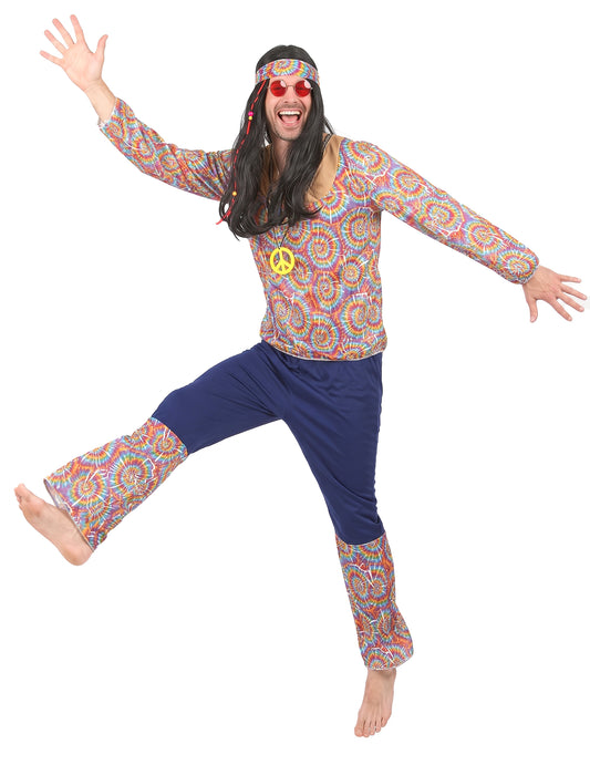 Pánský psychedelický hippie kostým