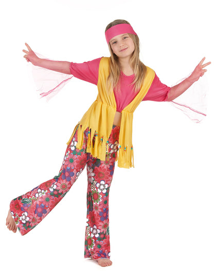Hippie muticolare dívka kostým