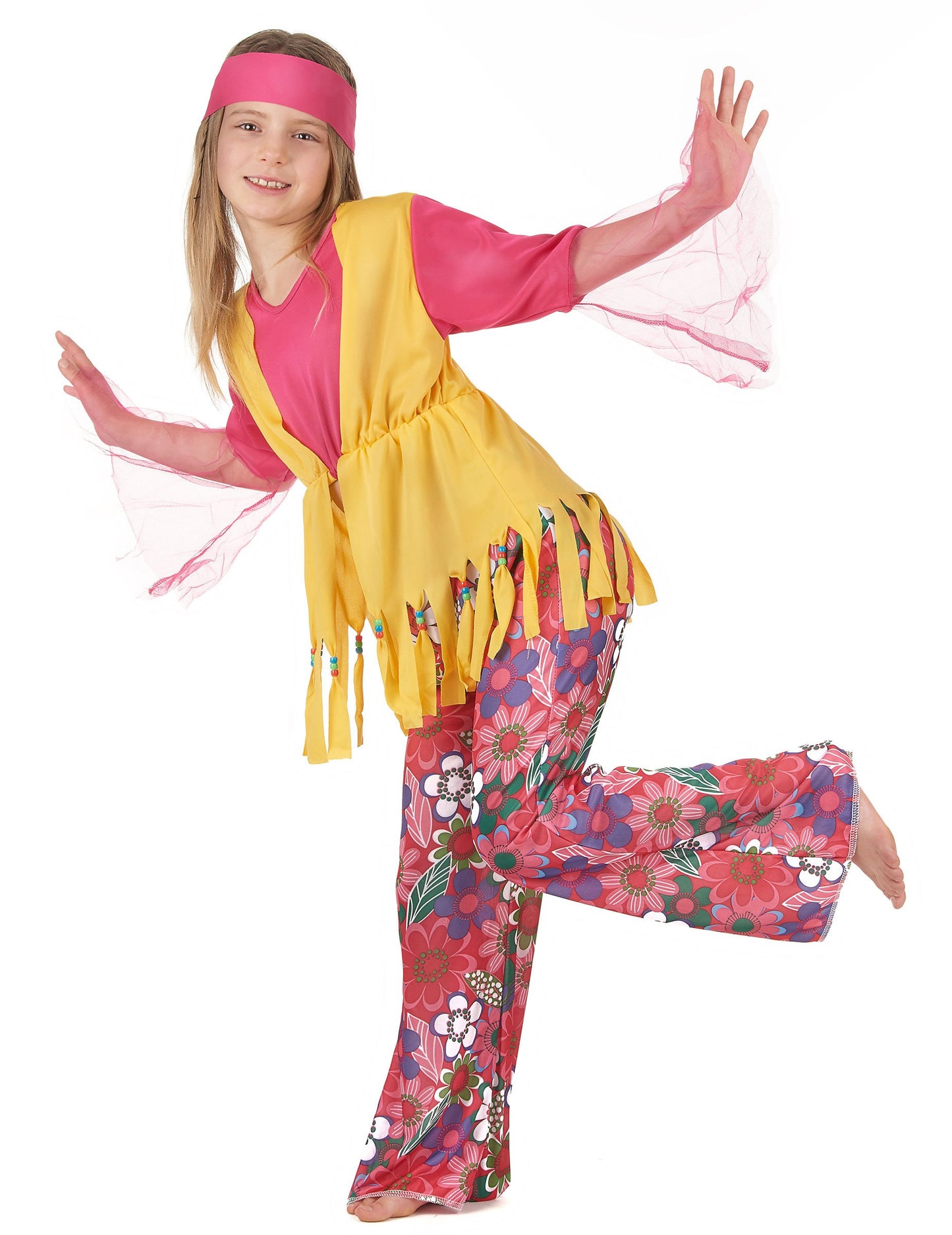 Hippie muticolare dívka kostým