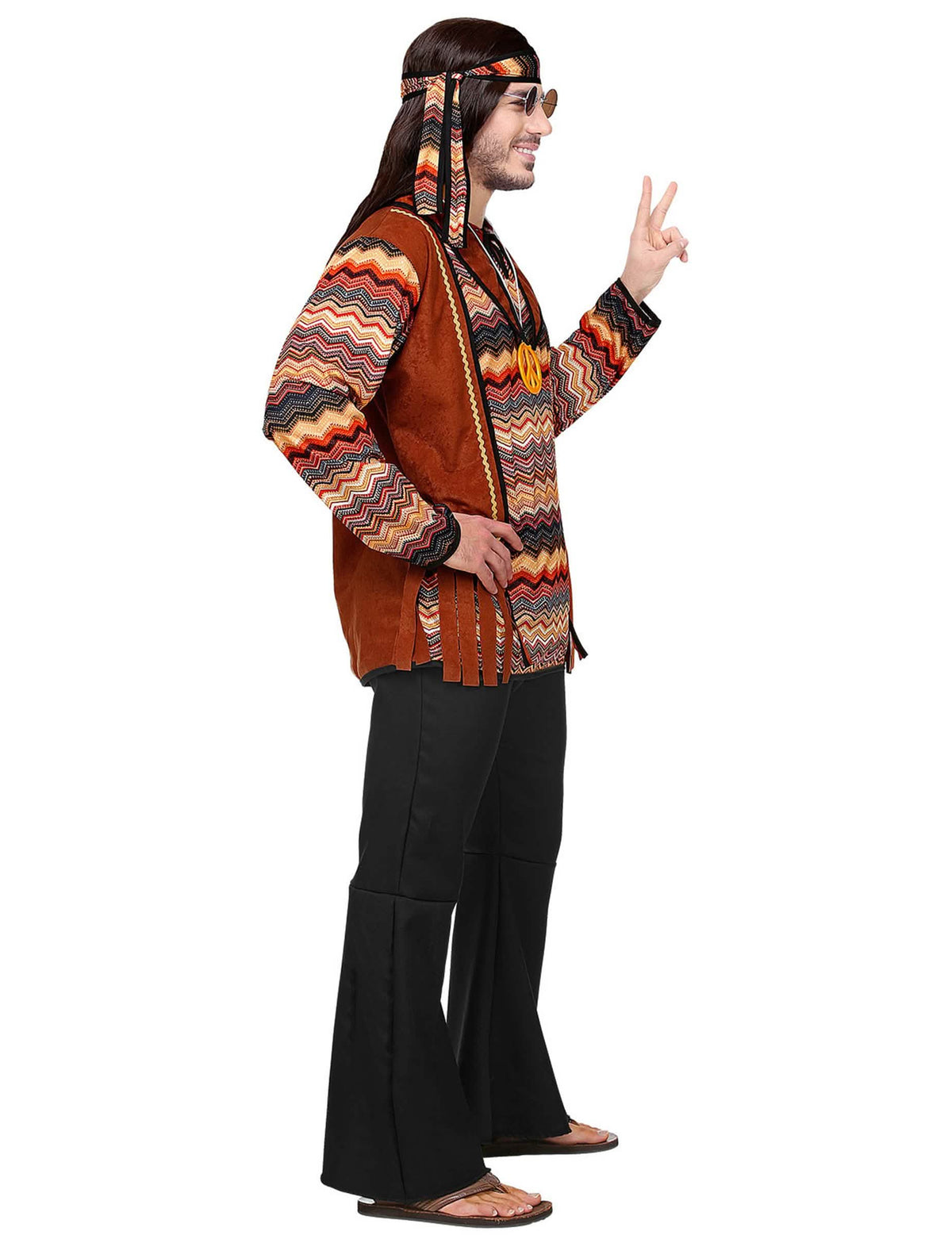Pánský hippie kostým s motivem přírody
