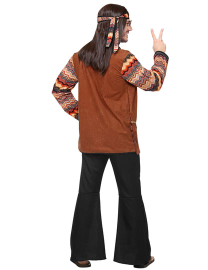 Pánský hippie kostým s motivem přírody