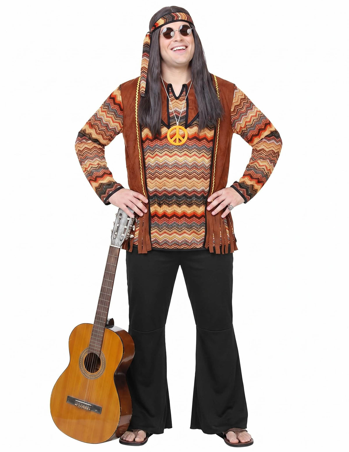 Pánský hippie kostým s motivem přírody