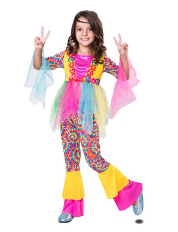 Dívčí tylový kostým hippie