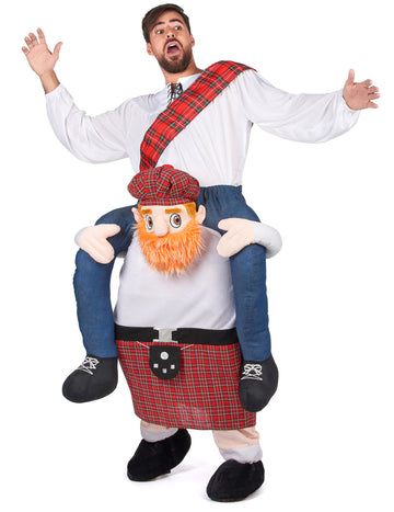 Huckepack-Schottenkostüm für Erwachsene