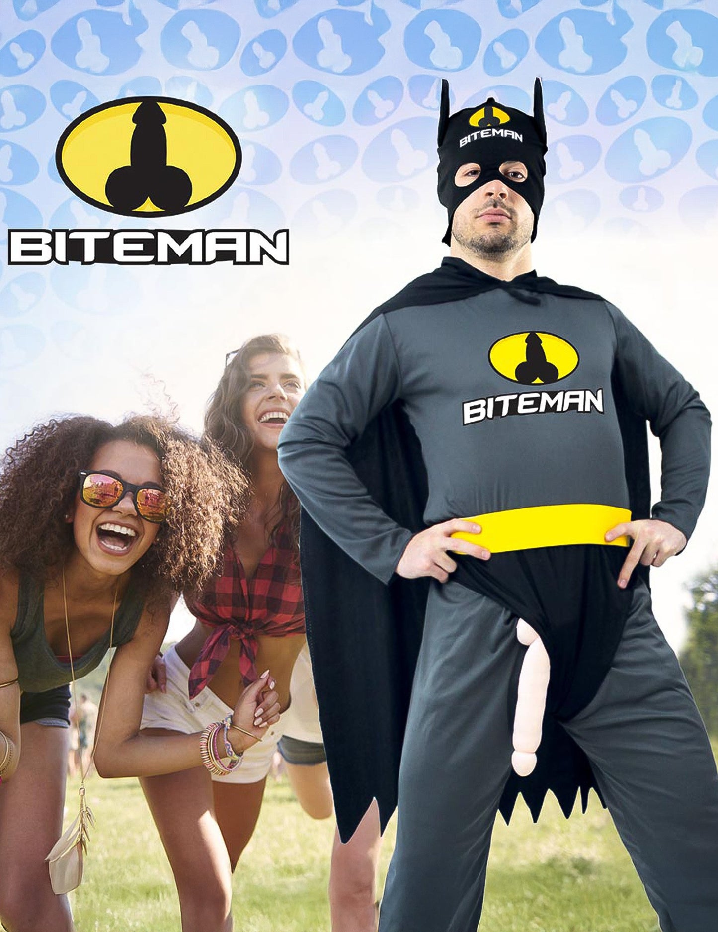 Déguisement Humoristique Biteman Noir