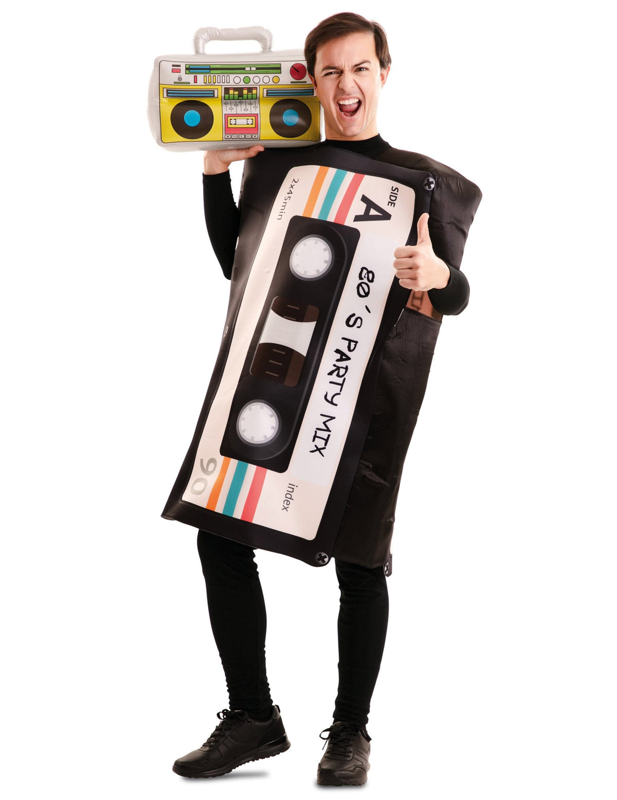 Poste radio gonflable du déguisement humoristique cassette audio