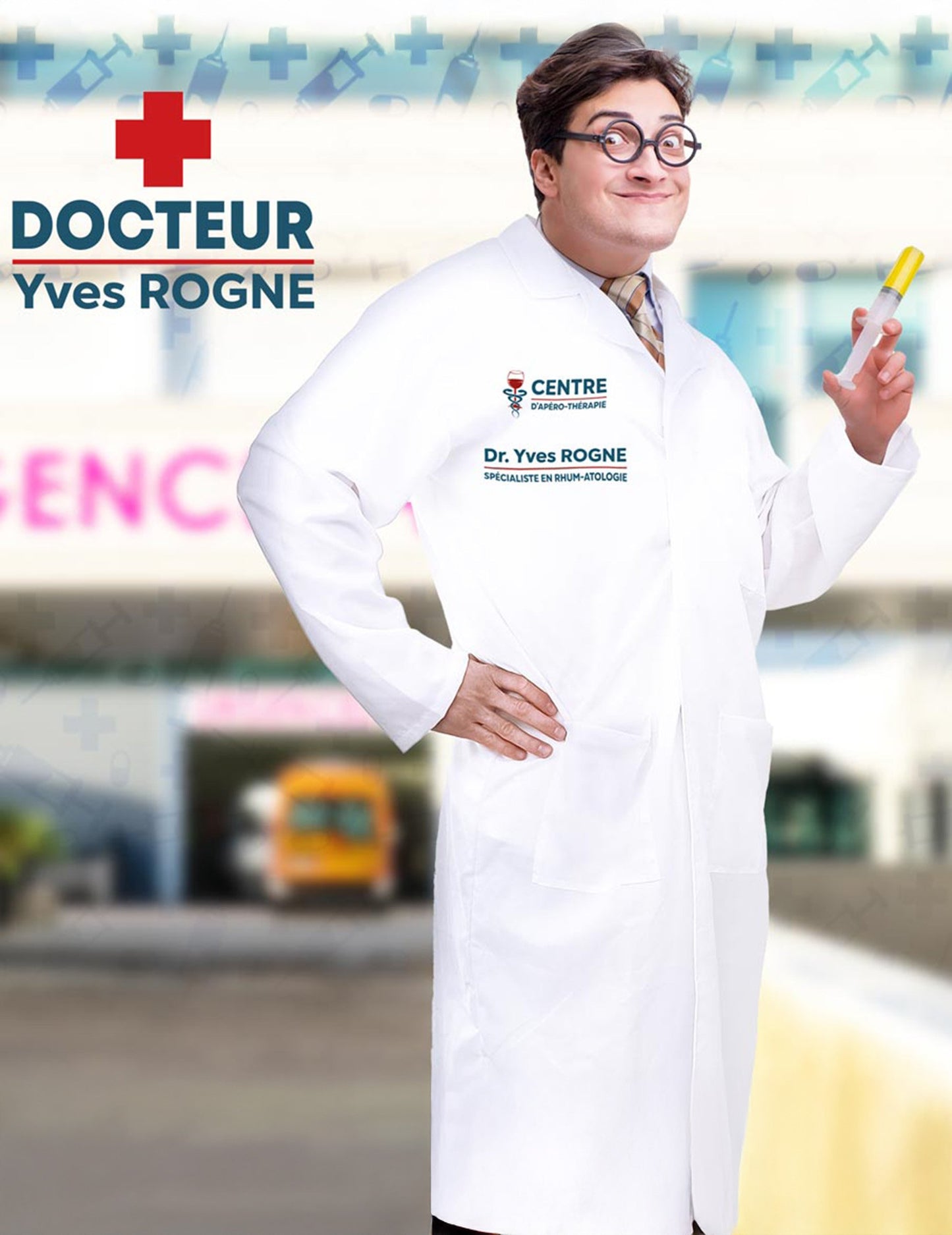 Déguisement Humoristique Docteur Yves Rogne