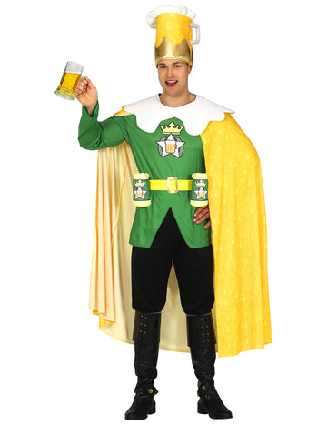 Biermonarch Kostüm für Erwachsene St. Patricks Day grün-gelb-weiß