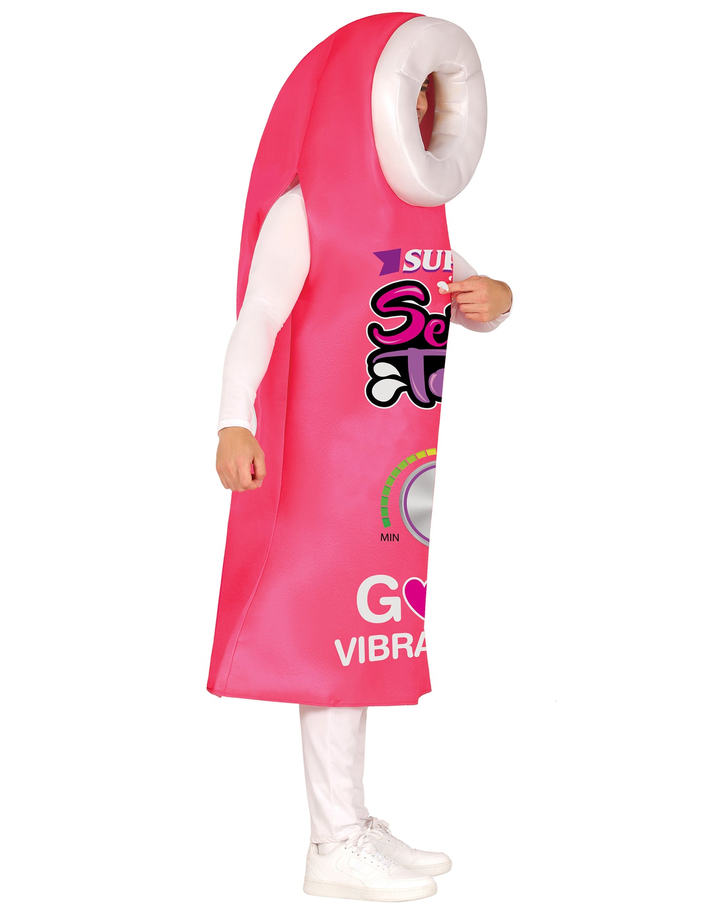 Vtipný kostým s erotickou hračkou pro dospělé