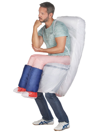 Aufblasbares Toiletten-Kostüm für Erwachsene