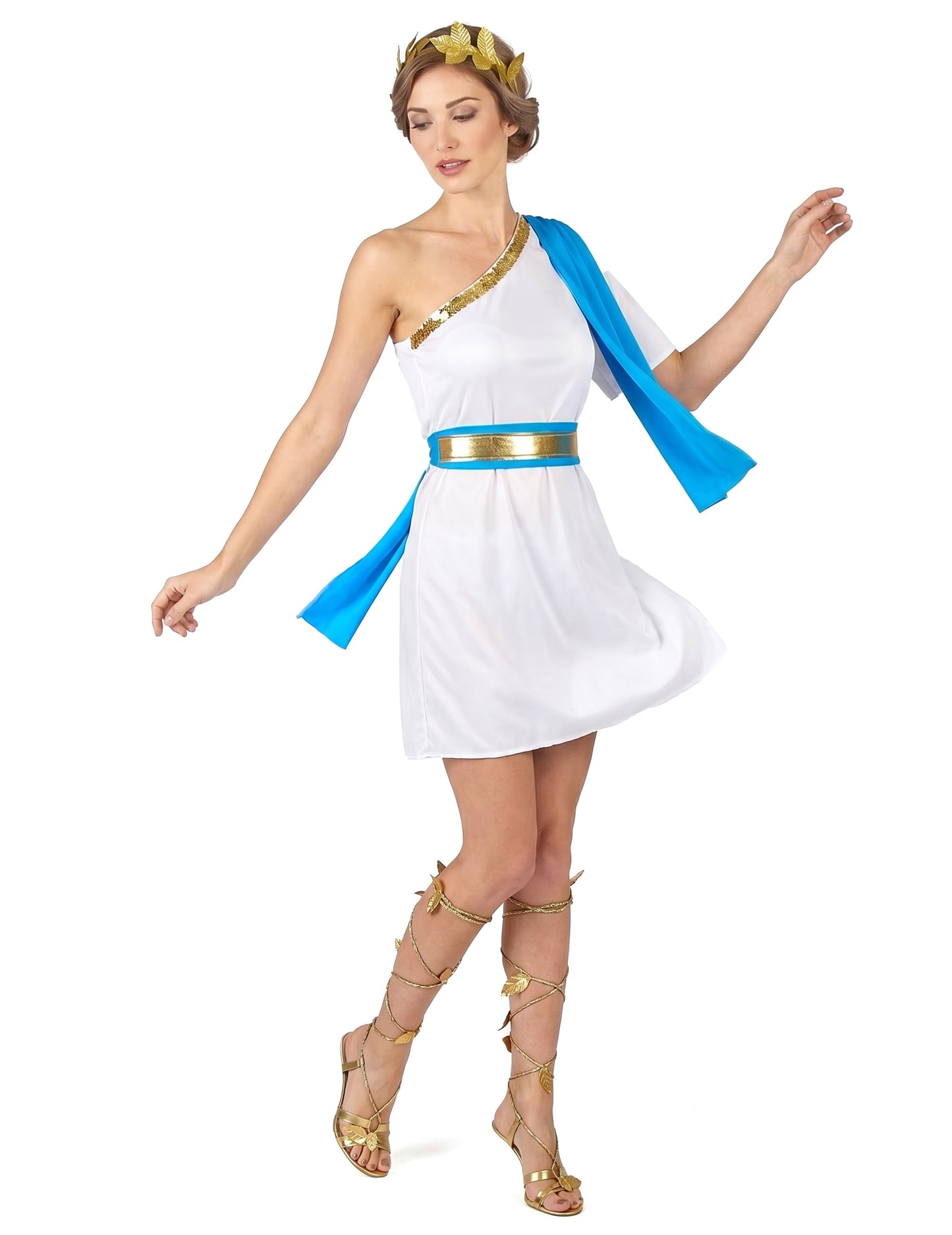 Déguisement impératrice Grecque bleue femme