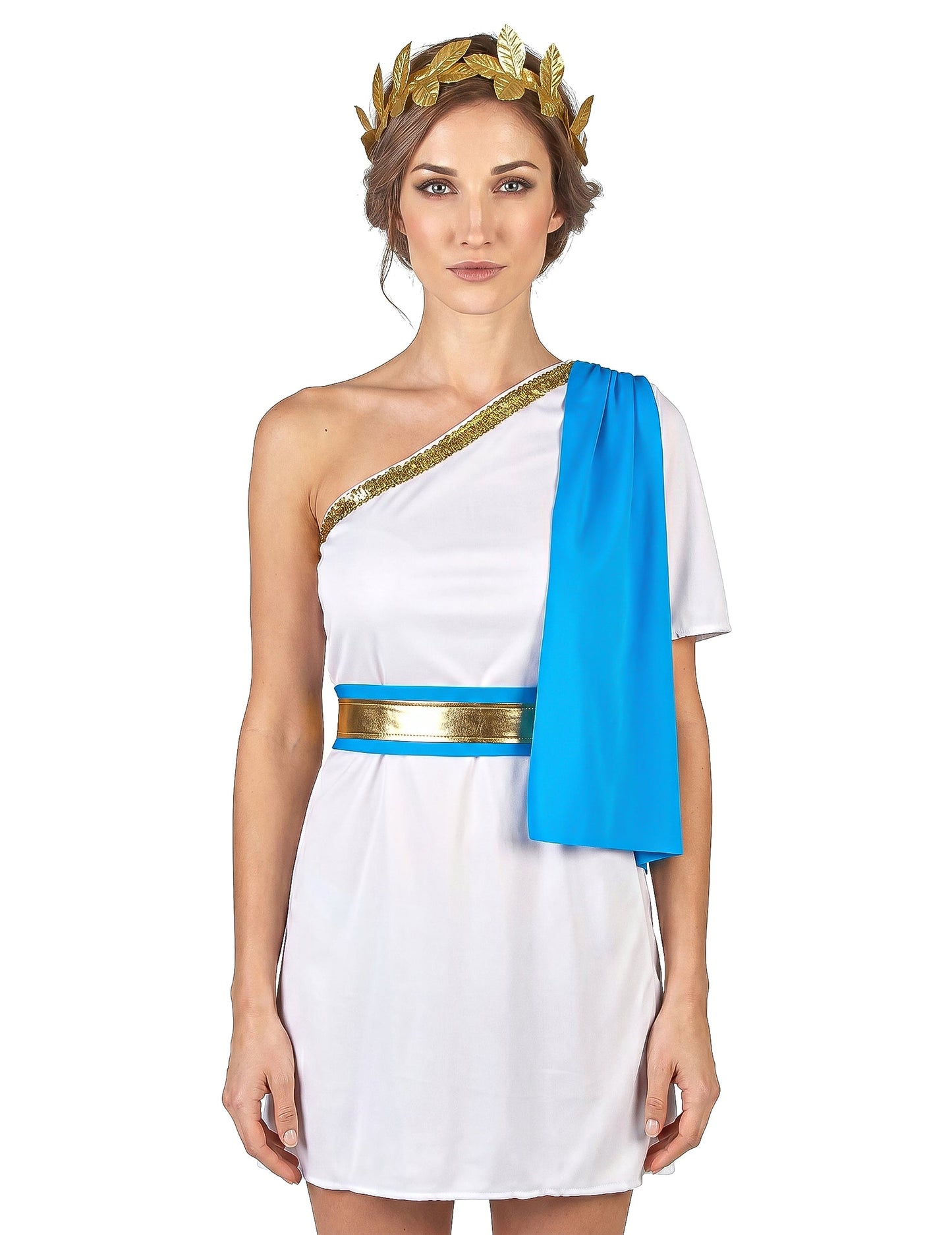 Déguisement impératrice Grecque bleue femme