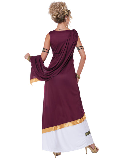 Pohled zezadu na déguisování římské císařovny