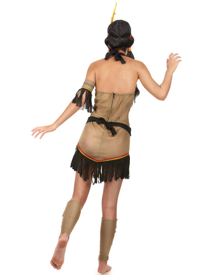 Dámský indický kostým s odhalenými zády