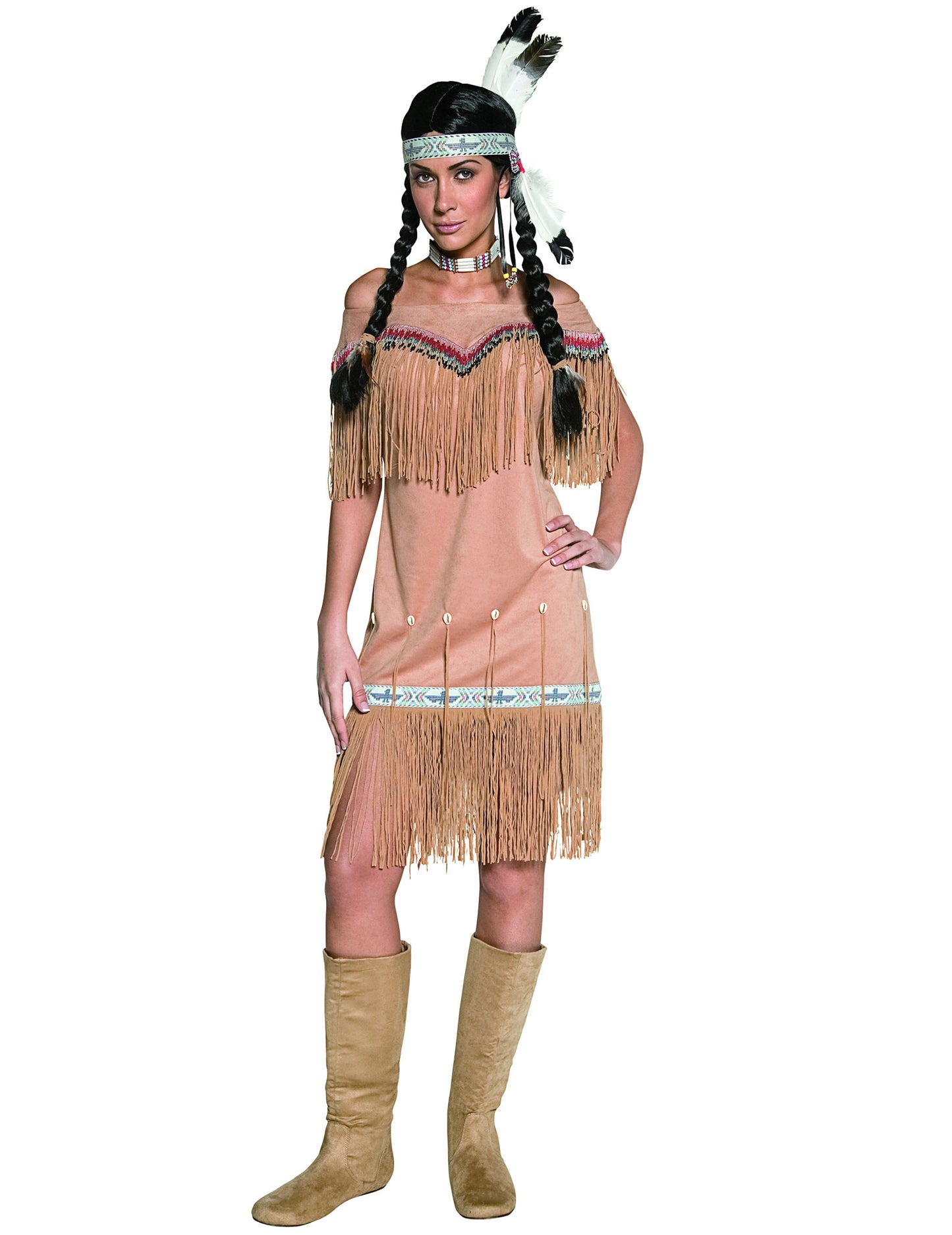 Indický kostým s velkými třásněmi pro ženy