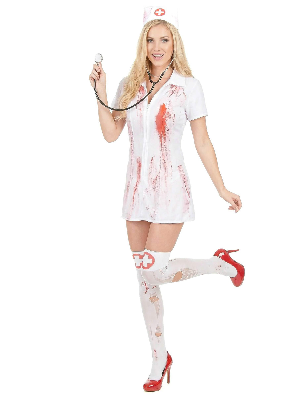 Halloweenský kostým psychopatické zdravotní sestry