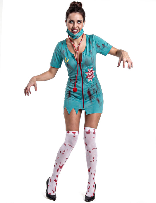 Dámský kostým zdravotní sestry zombie