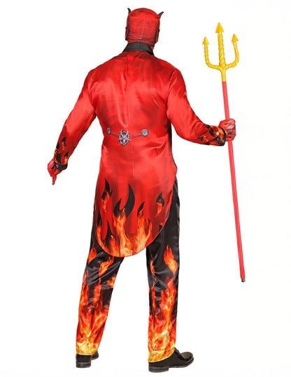 Déguisement intégral diable en feu adulte