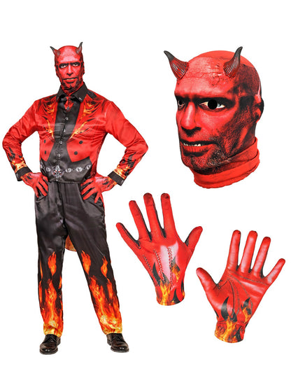 Kostým pro dospělé s ďáblem v ohni