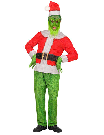 Celý kostým pro dospělé nevrlé vánoční příšery