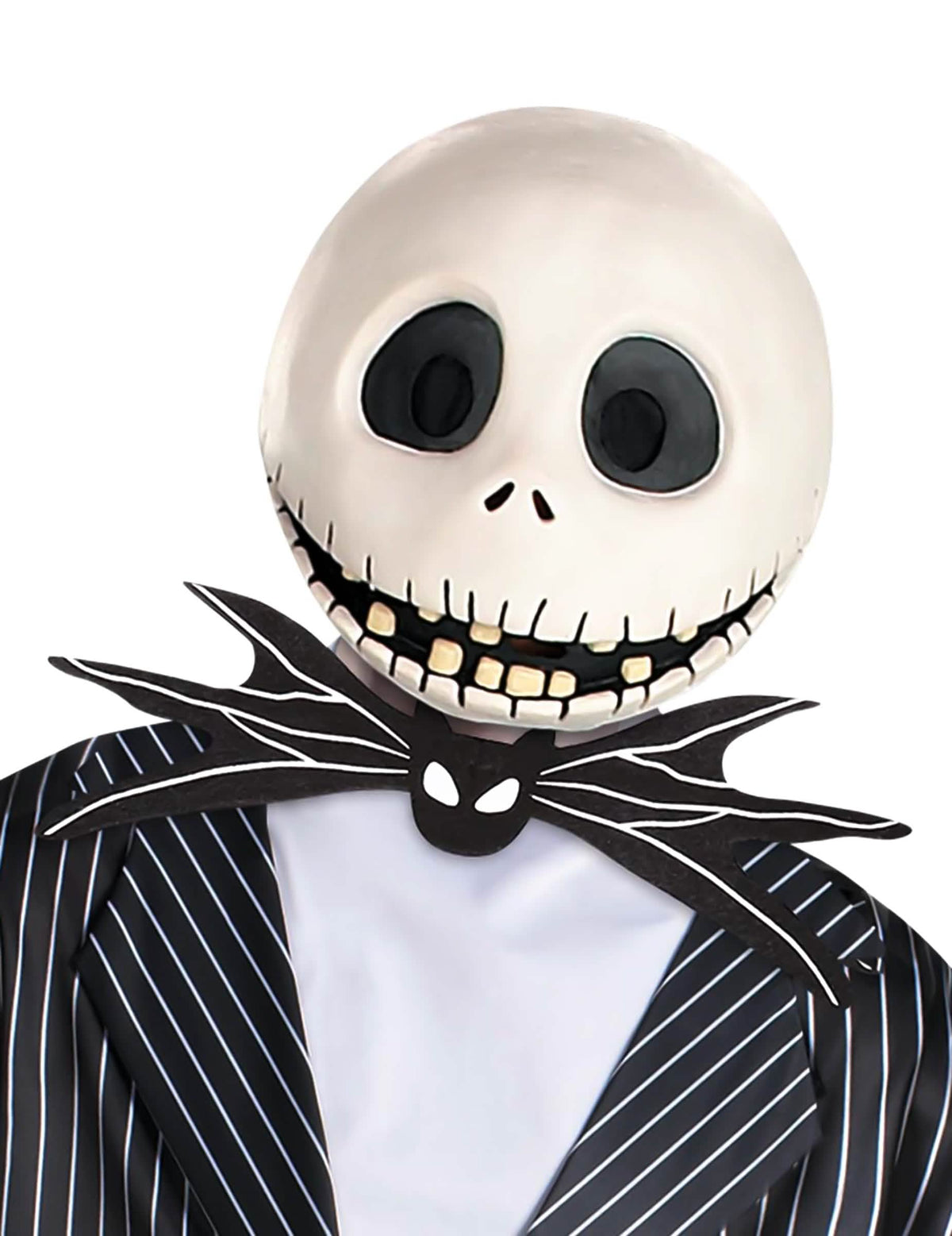 Gros plan sur le masque du déguisement Jack Skellington™
