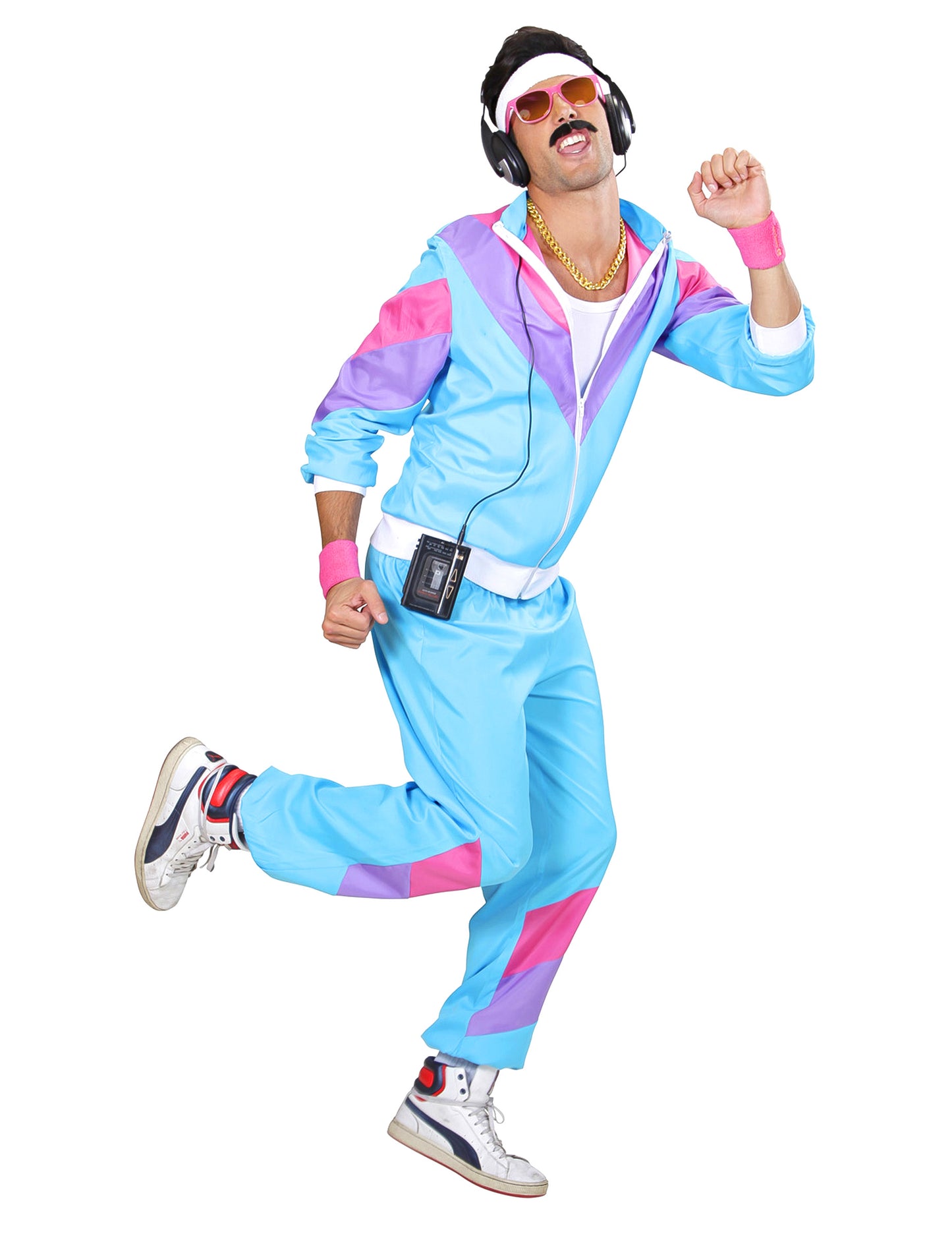 80. léta tyrkysového kostýmu pro jogging