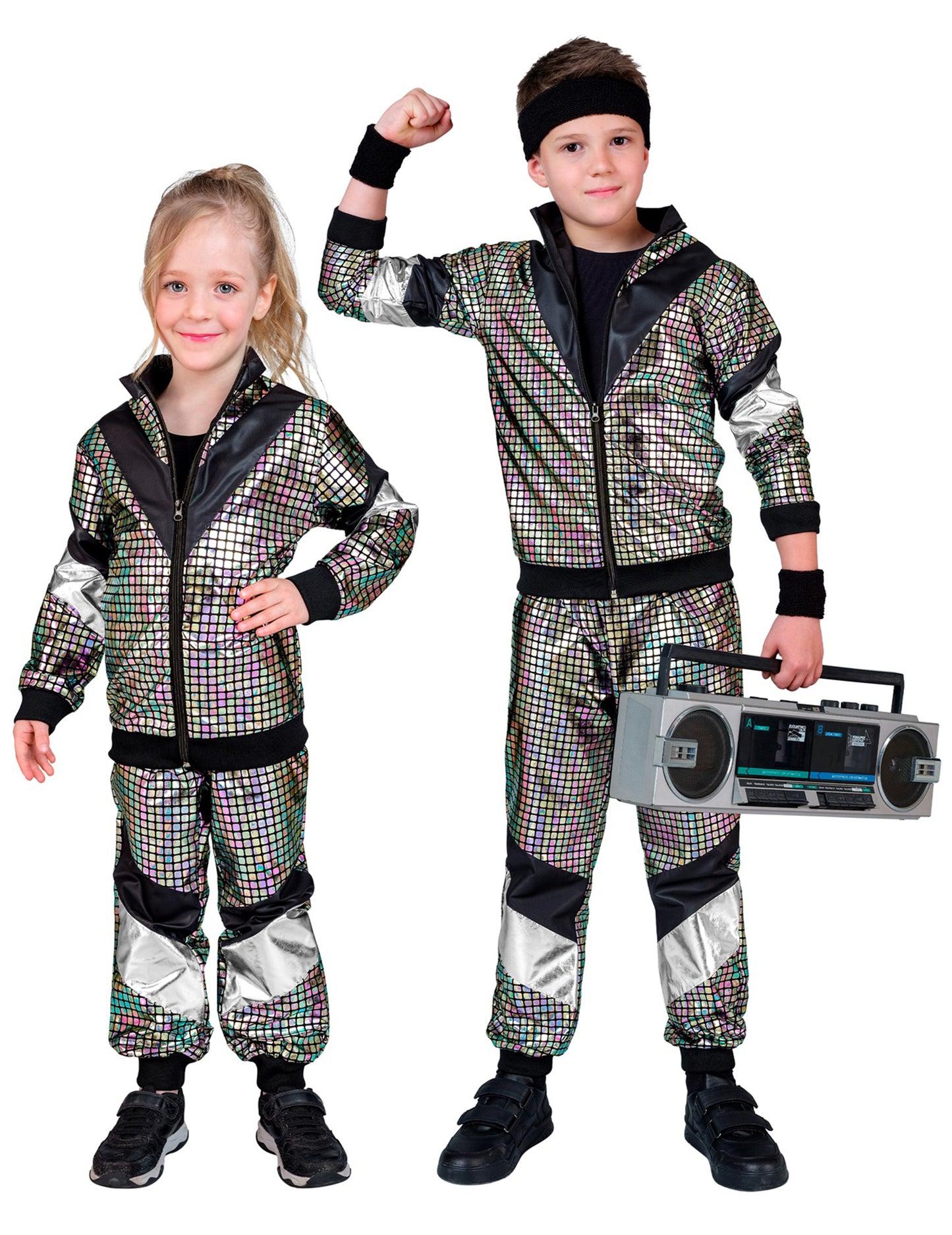 Dětský běžecký kostým disco 80. let