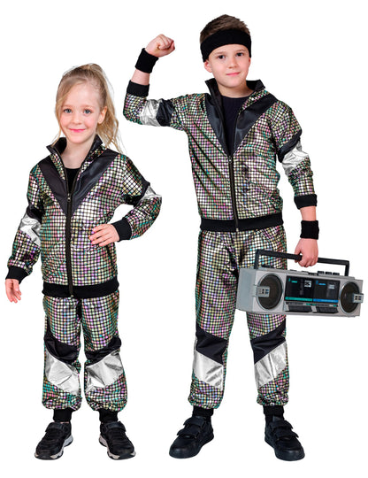 Dětský běžecký kostým disco 80. let