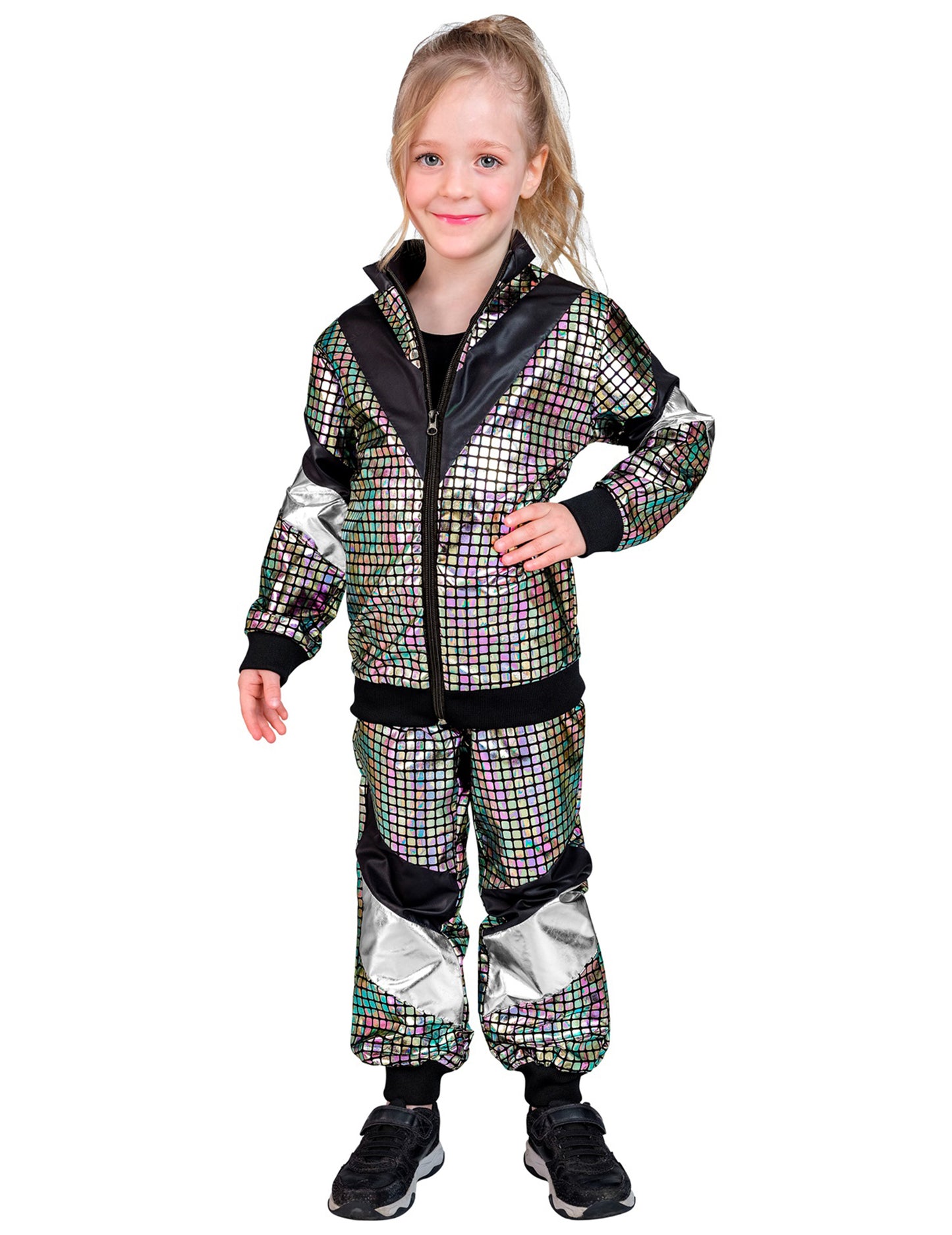 Dětský běžecký kostým disco 80. let