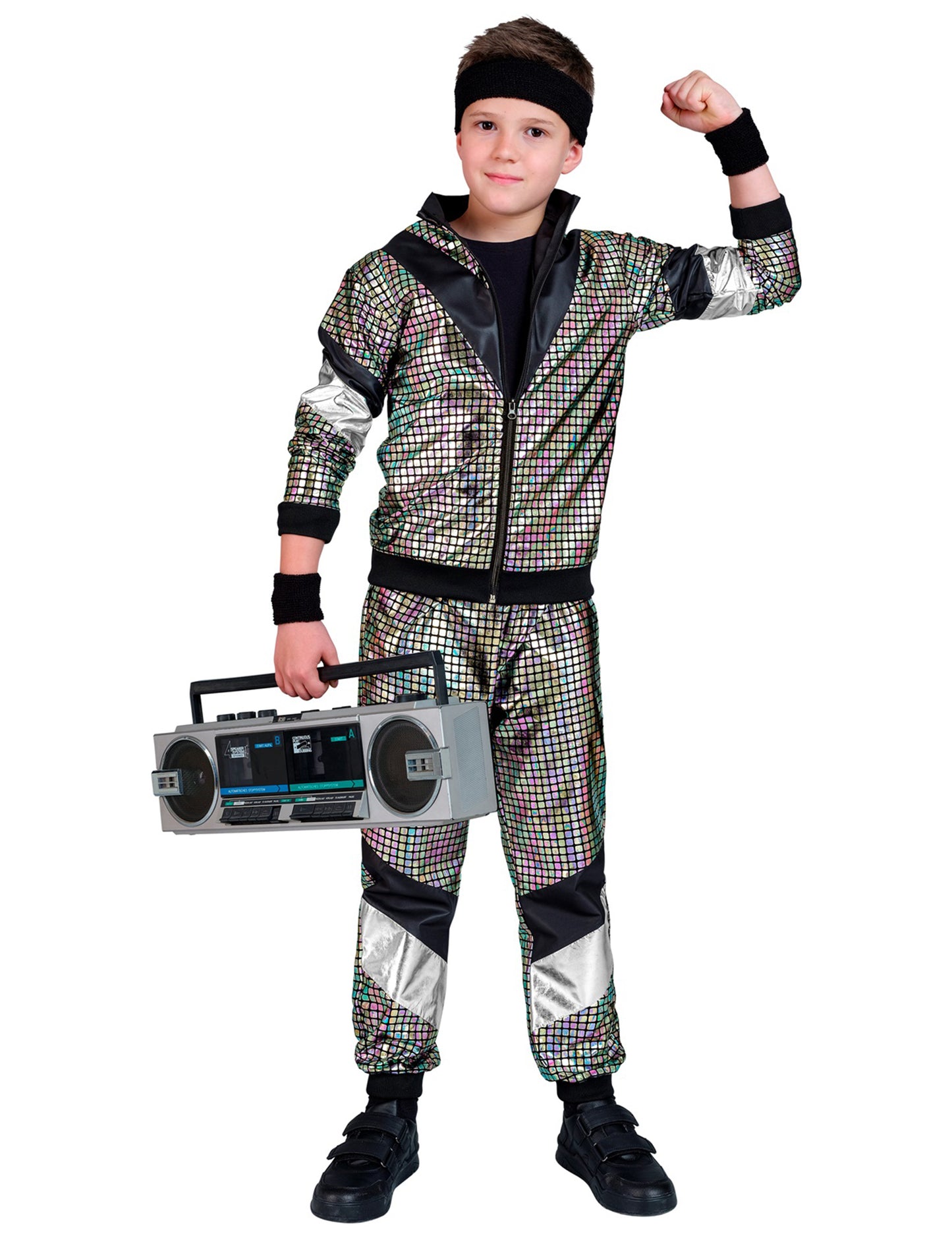 Dětský běžecký kostým disco 80. let