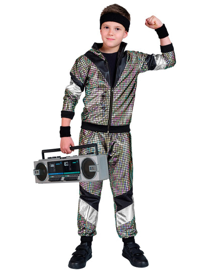 Dětský běžecký kostým disco 80. let