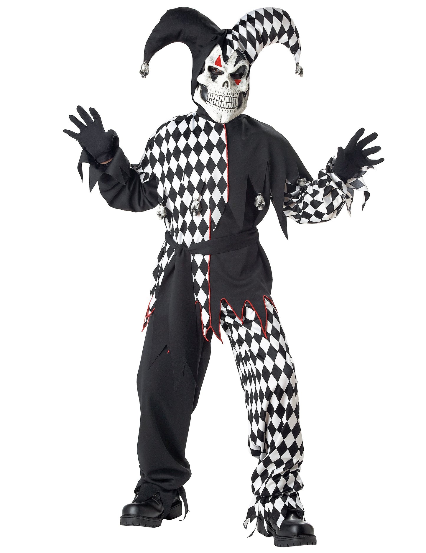 Diabolické přestrojení černobílých dětí