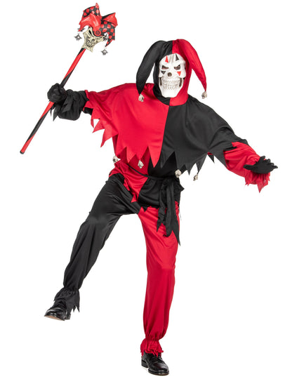 Mise en situation du déguisement Joker Fou pour adulte