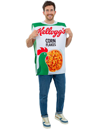 Dospělý kostým Kellogg's Corn Flakes krabice od cereálií