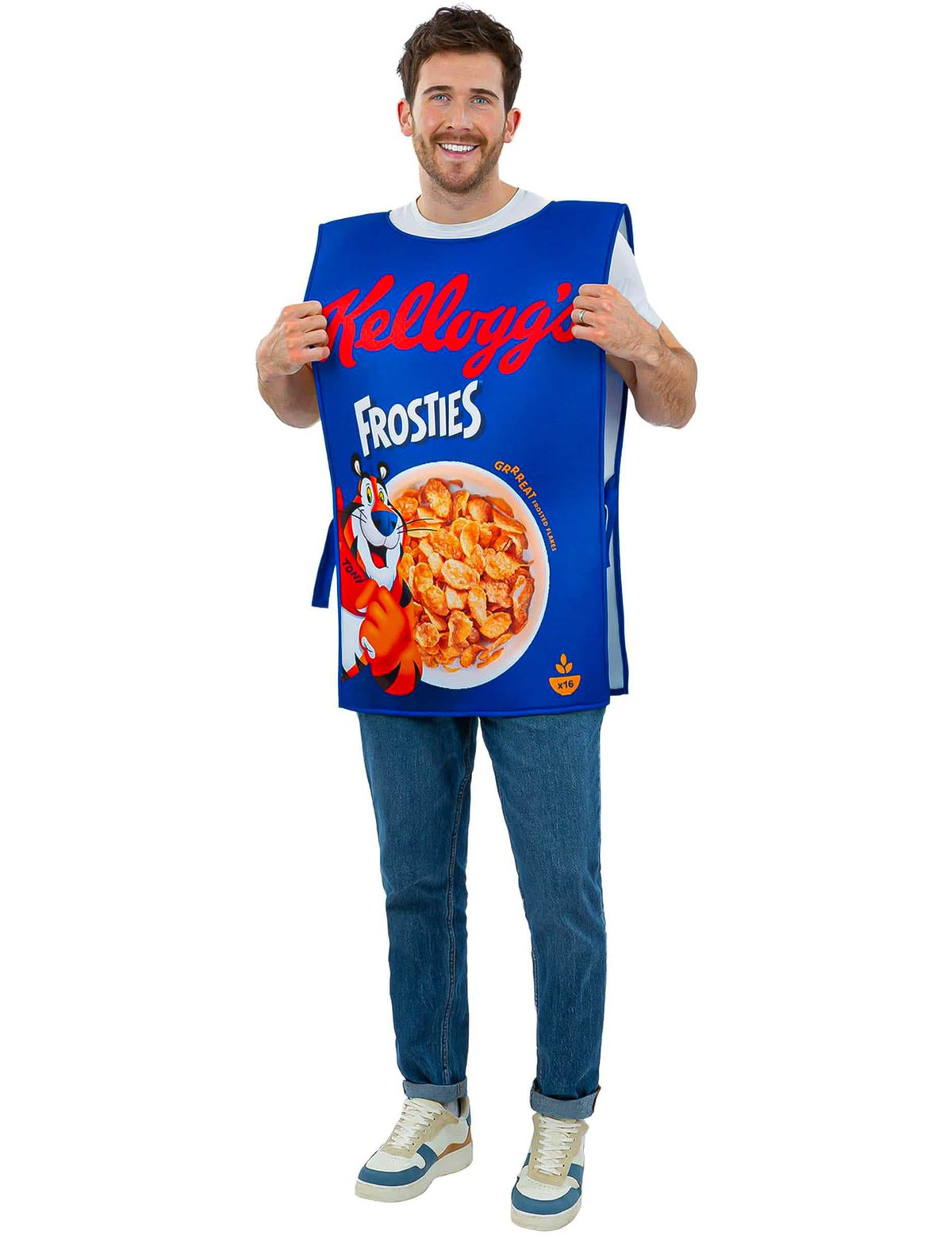 Dospělý kostým Kellogg's Frosties krabice od cereálií