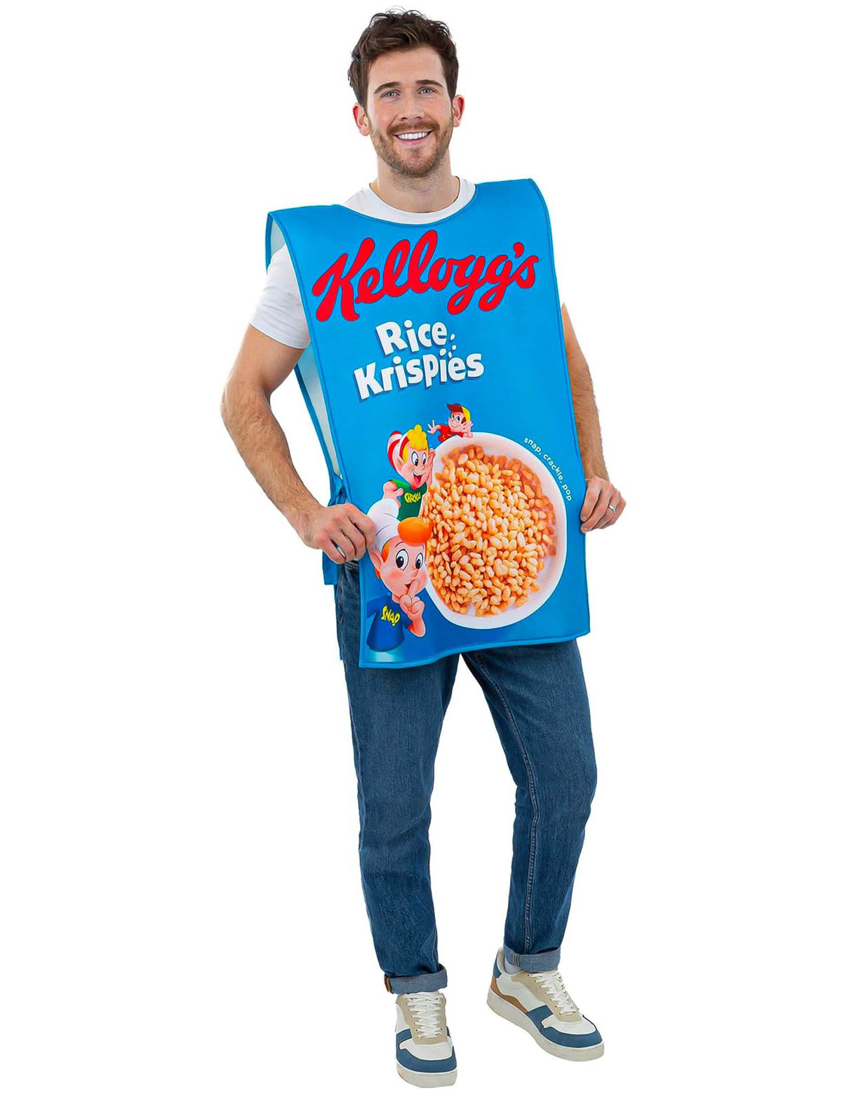 Dospělý kostým Kellogg's Rice Krispies krabice od cereálií
