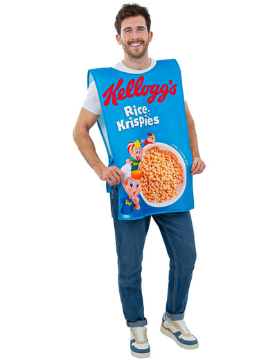 Dospělý kostým Kellogg's Rice Krispies krabice od cereálií