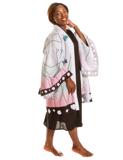 Kimonový kostým pro dospělé s motýlím vzorem