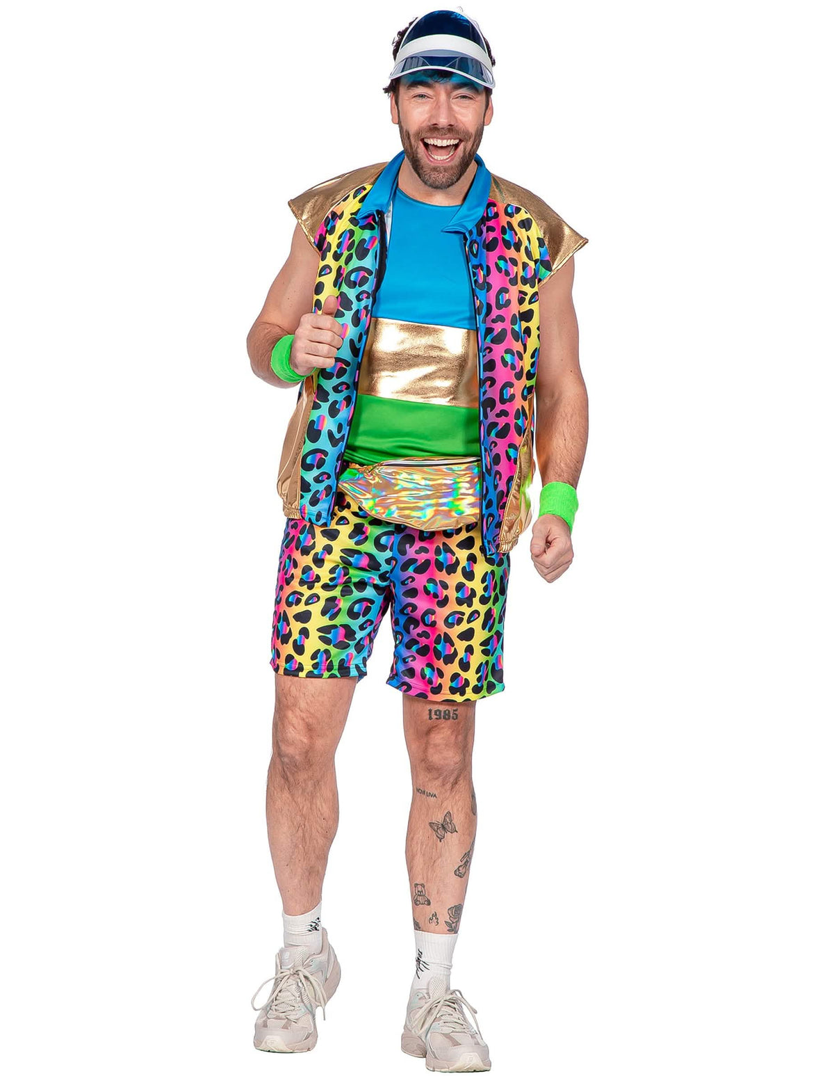 Párový kostým v kitsch stylu leopardů pro dospělé